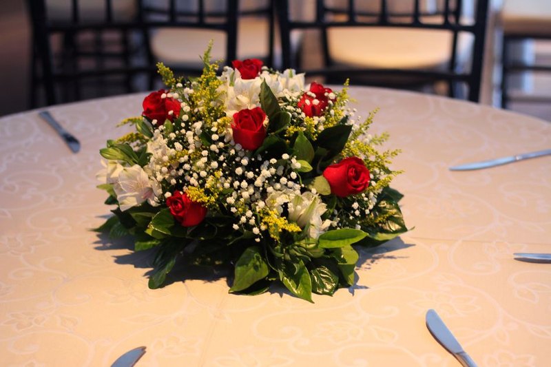 Blush Rose Table Centerpiece